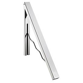 Wandgarderobe, klappbar, inkl. Montagematerial, Eisen, silber-chrom