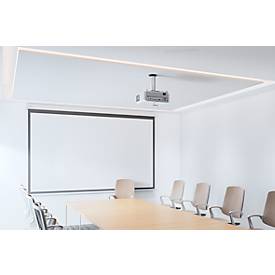 Wandhalterung Neomounts® by Newstar BEAMER-C80, universell für 1 Beamer bis 15 kg, voll beweglich, höhenverstellbar, Kabelmanagement, silber