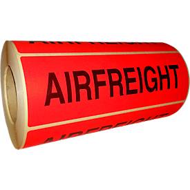 Warnetiketten Airfreight, 500 Stück