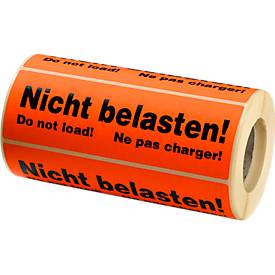 Warnetiketten, Nicht belasten!, 500 Stück
