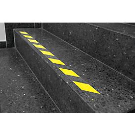 Warnmarkierung, für den Außenbereich, 50 mm x 25 m, 4 Rolle, schwarz/gelb