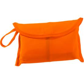 Warnweste, Unisex, EN ISO 20471: 2013, 2 Reflektorstreifen, in Tasche, 100 % Polyester, neonorange, Universalgröße M-XXL