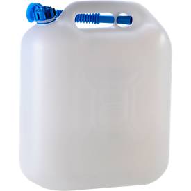 Wasserkanister ECO, mit Rohr, 20 l, natur