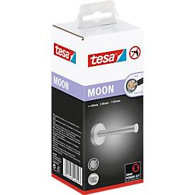 WC-Ersatzrollenhalter tesa Moon, Befestigung ohne Bohren, inkl. Klebelösung, ablösbar, chrom