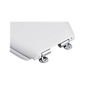WC-Sitz 'Relax', L 445 x B 375 mm, Scharniere aus Metall, weiß
