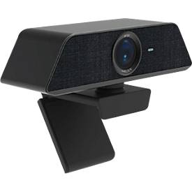 Webcam ADVANTouch SpaceCam, 8 MP, 4K, 120°-Weitwinkel, winkelverstellbar, 2 Mikrofone, USB-C, B 145 x T 60 x H 60 mm, Fernbedienung, schwarz
