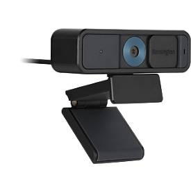 Webcam Kensington W2000, 1080p Full HD, pour MS Teams/Zoom/Google Meet, microphone omnidirectionnel, orientable/inclinable, 2x zoom, noir