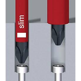 Wechselkl.SlimBit electric Plus/Minus Schlitz/PZD 2x75mm VDE