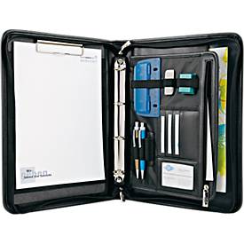 WEDO Konferenzmappe Elegance, DIN A4, Kunstleder/Nylon, mit Schreibunterlage, schwarz