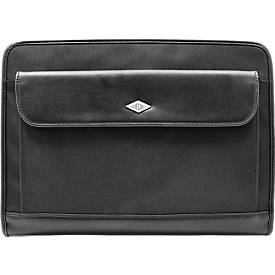 WEDO Konferenzmappe Elegance, DIN A4, Kunstleder/Nylon, mit Schreibunterlage, schwarz