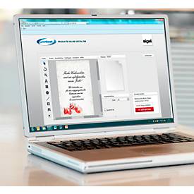 Weihnachts-Motiv-Papier Winter Flair, DIN A4, beidseitig bedruckbar, 100 Blatt