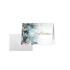 Weihnachtsmotiv-Karte 'Eucalyptus magic', A6 (A5), 250g/m², 25 Stück, Weißkarton, Inkjet- & Laserdrucker