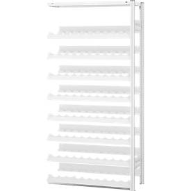 Weinflaschenregal, Anbaufeld, Stecksystem, 8 Einsätze, H 2000 x B 1000 x T 300 mm