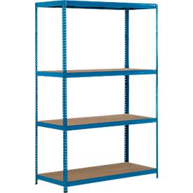 Weitspann-Steckregal, Komplettregal 1,5 m, incl. 4 Böden, 800mm Tief, 2400x1500x800 mm