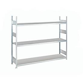 Weitspannregal WS 2000, 3 Ebenen, 2000 x 1500 x 400 mm