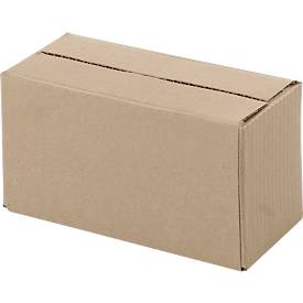 Wellpapp-Faltkartons, 1-wellig, 200 x 100 x 100 mm, braun