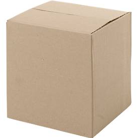 Wellpapp-Faltkartons, 1-wellig, 200 x 200 x 200 mm, braun