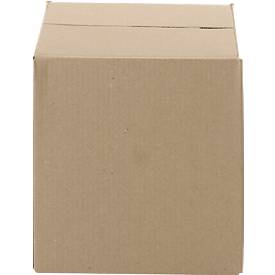 Wellpapp-Faltkartons, 1-wellig, 200 x 200 x 200 mm, braun