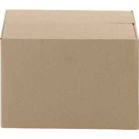 Wellpapp-Faltkartons, 1-wellig, 215 x 155 x 135 mm, braun