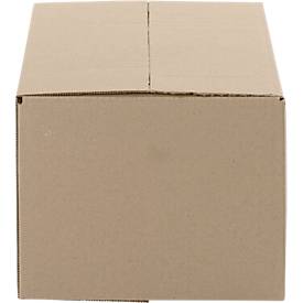 Wellpapp-Faltkartons, 1-wellig, 250 x 200 x 150 mm