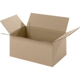 Wellpapp-Faltkartons, 1-wellig, 300 x 215 x 140 mm