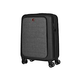 Wenger Syntry Carry-On - Spinner - Hardside - Polyester, Polycarbonat, ABS-Kunststoff - Schwarz, Heather Gray - 14"