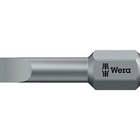 Wera Bit 800/1 TZ, Schlitz, 4, Klingenstärke 0,5 mm, Länge 25 mm, 10 Stück