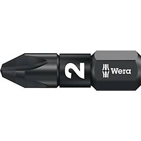 WERA Bit 855/1 IMP DC PZD3, L 25 mm, 1/4 Zoll C6,3, diamantbeschichtet, Impaktor, 10 Stück