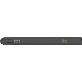 WERA Bit 855 S PZ 3x70 mm, extra zähhart, 1/4 Zoll Antrieb, DIN ISO 1173, Länge 70 mm, 5 Stück