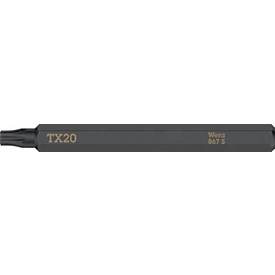 WERA Bit 867 S Sternprofil, T20 x L70 mm, 1/4 Zoll Antrieb, extra zähhart, f√ºr Schlagschraubendreher, 5 Stück