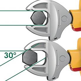 WERA Rollgabelschlüssel 6004 Joker VDE, verstellbar 16-19 mm, L 226 mm, VDE-isoliert bis 1000V, selbstjustierend