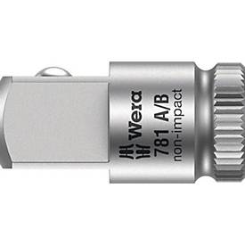 WERA Vergrößerungsstück 781 A, Antrieb 1/4" Abtrieb 3/8", L 25,2 mm, CV-Stahl matt verchromt