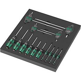 WERA Werkzeugmodul 9712, Sternprofil HF Schraubendreher Set, 14-teilig, Schaumstoffeinlage, B 360 x H 60 x T 405 mm