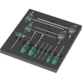 WERA Werkzeugmodul 9713, 12-teilig, Schaumstoffeinlage, Hex Schraubendreher Set, B 360 x H 60 x T 405 mm