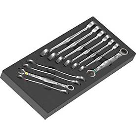 WERA Werkzeugmodul 9730, 11-teilig, mit Schaumstoffeinlage, wasser- und ölabweisend, B 185 x H 55 x T 405 mm