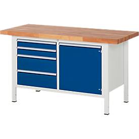 Werkbank Serie 8470, B 1500 x T 700 x H 840 mm