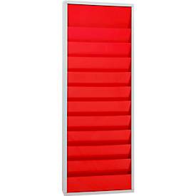 Werkstattplaner Eichner 9019-00202, zweireihig, für 20 Auftragstaschen, rot