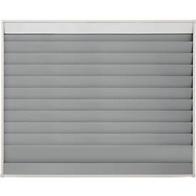 Werkstattplaner Eichner, breite Ausführung, 10 Schienen, für bis zu 50 Auftragstaschen des Formates A4, B 1580 x H 1282 mm, Kunststoff, grau