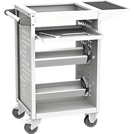 Werkstattwagen, 1 Schublade, 2 Bock- und 2 Lenkrollen