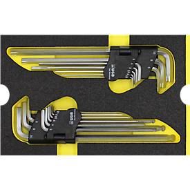 Werkstattwagen, 140 tlg., Stahlblech/ABS, 5 Schubladen, verschließbar, m. Handgriff