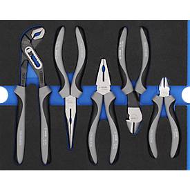 Werkstattwagen, 140 tlg., Stahlblech/ABS, 5 Schubladen, verschließbar, m. Handgriff