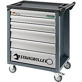 Werkstattwagen 95VA/6A, 7 Schübe, bis 750 kg, 3-stufiges Sicherheitssystem, inkl. 132-tlg. Werkzeugsatz, Stahl