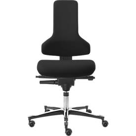 Werkstoel TEC-profiel IS 2011_ESD AS, ESD geleidend, Syncro-Automatik®, zonder armleuningen, zwart