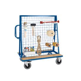 Werkstückwagen, 75/75/5 mm, 1200 x 800 mm, Tragfähigkeit 500 Kg