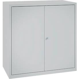 Werkzeugschrank, Sicherheitsschloss, 2 Einlegeböden & 1 Schublade, B 1000 x T 500 x H 1000 mm, Stahlblech, weißalu/weißalu