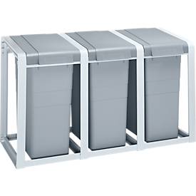 Wertstoffsammler, Dreiermodul, 114 l 