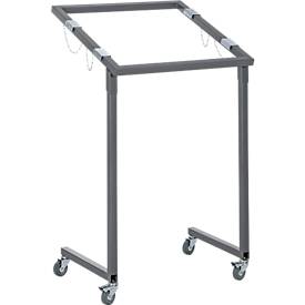 Wertstoffsammler, fahrbar + 50 Wertstoffsäcke, transparent