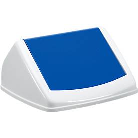 Wertstoffsammler Flip, 40 Liter, mit Deckel, blau