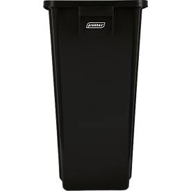 Wertstoffsammler Probbax MixMatch, Volumen 60 l, mit Griff, ohne Deckel, L 320 x B 460 x H 580 mm, Recycling-Polypropylen, schwarz