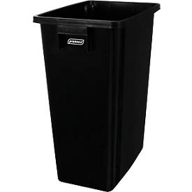Wertstoffsammler Probbax MixMatch, Volumen 60 l, mit Griff, ohne Deckel, L 320 x B 460 x H 580 mm, Recycling-Polypropylen, schwarz
